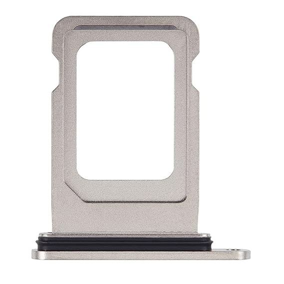 Single SIM Card Tray and Side Button for iPhone 15 Pro / 15 Pro Max-White Titanium Single SIM Card Tray and Side Button for iPhone 15 Pro / 15 Pro Max-White Titanium